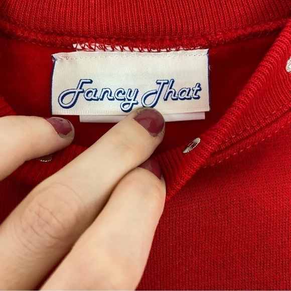 Vintage 70s 80s Handmade Sweatshirt Pullover Womens Size XS Small Grannycore EUC - Picture 7 of 15